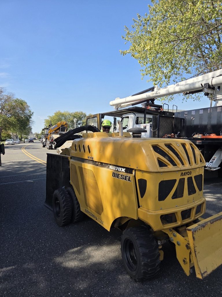 Rayco stump grinder ready for a stump job — Pro-Stump Tree Service