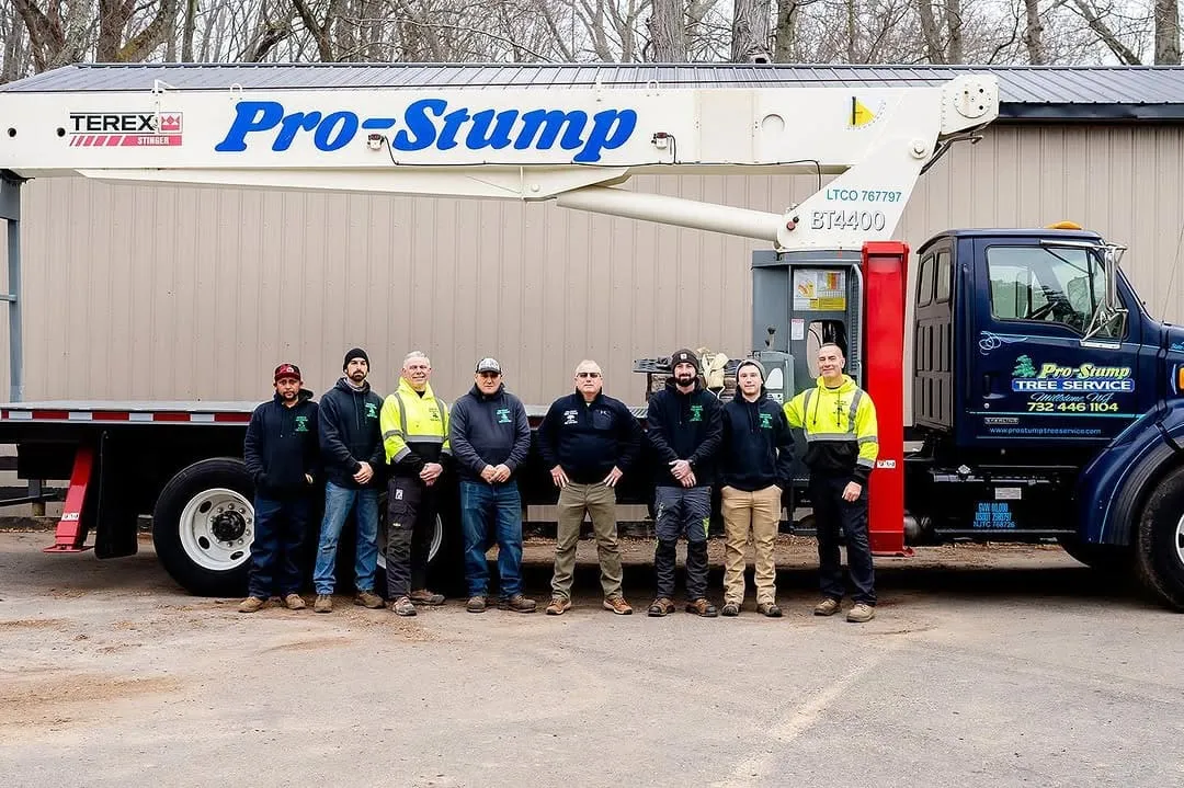 Tree Service in Beach Haven, NJ | Pro-Stump Tree Service Pro-Stump Tree Service crew and crane truck, serving Beach Haven, NJ