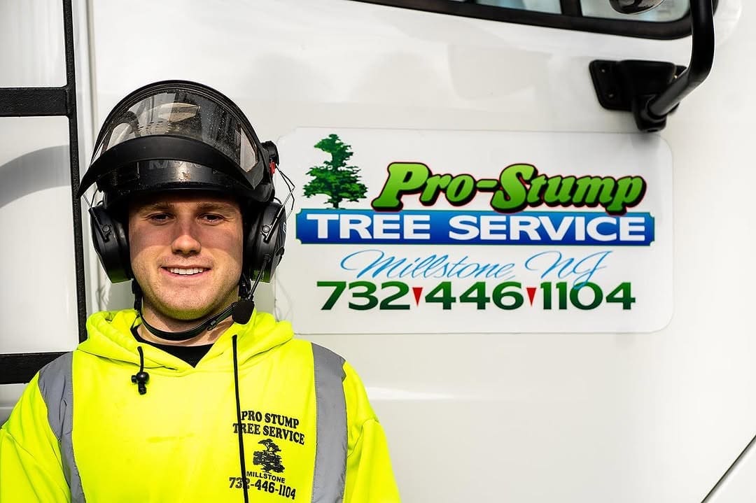 Cody from Pro-Stump Tree Service on-site in Central New Jersey